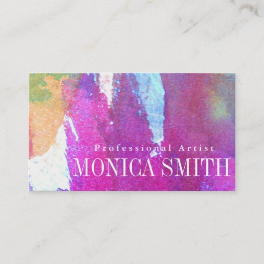 Edgy Waterverf Visitekaartje (Voorkant)