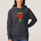 Edgy Y2K Broken Heart Hoodie - That Is Life Cruel  (Voorkant)