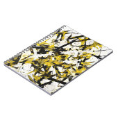 Edgy Yellow Black Chaos Abstract Notitieboek (Linkerzijde)