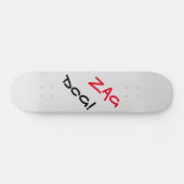 Edgy Zag Dog Gray Skateboard (Horizontaal)