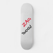 Edgy Zag Dog Gray Skateboard (Voorkant)