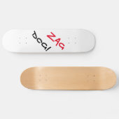 Edgy Zag Dog White Skateboard (Horizontaal)