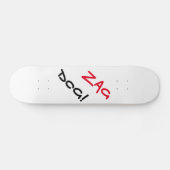 Edgy Zag Dog Witte Skateboard (Horizontaal)