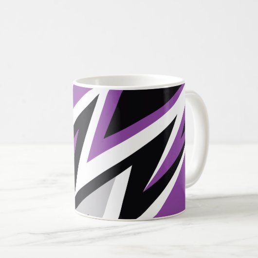 Edgy Zigzag Energy Koffiemok (Voorkant rechts)