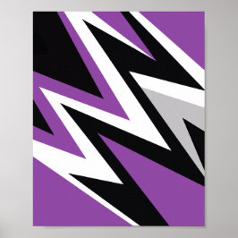 Edgy Zigzag Energy Poster