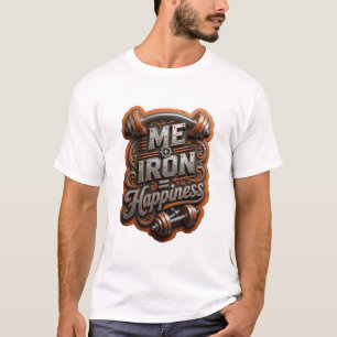 Edgy Zilver ME IJZER HARTSTOCHT Custom T-shirt