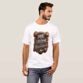 Edgy Zilver ME IJZER HARTSTOCHT Custom T-shirt (Voorkant volledig)