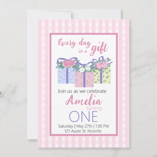 EDIAG verjaardagsuitnodiging Kaart (Voorkant)