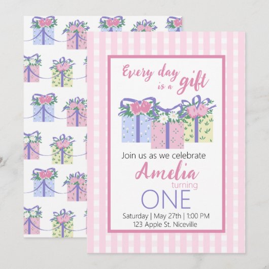 EDIAG verjaardagsuitnodiging Kaart (Voorkant / Achterkant)