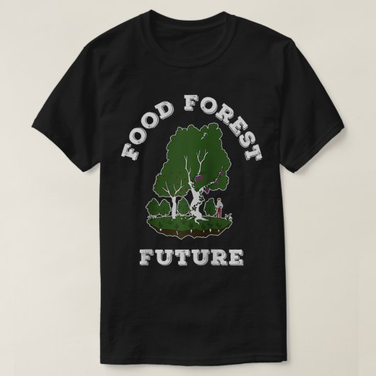 Edible Food Forest Permaculture Gardening  T-shirt (Design voorkant)