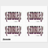 EDIBLE RECHTHOEKIGE STICKER (Vel)