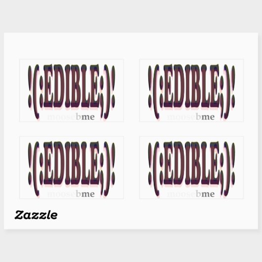 EDIBLE RECHTHOEKIGE STICKER (Vel)