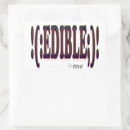 EDIBLE RECHTHOEKIGE STICKER (Tas)