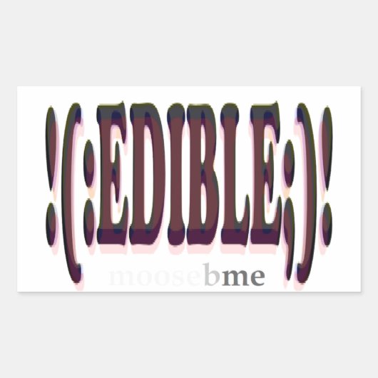 EDIBLE RECHTHOEKIGE STICKER (Voorkant)