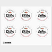 Edibles-label Ronde Sticker (Vel)