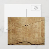 Edict van keizer Diocletian Briefkaart (Voorkant / Achterkant)