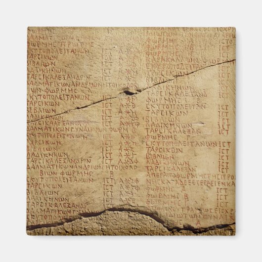 Edict van keizer Diocletian Magneet (Voorkant)