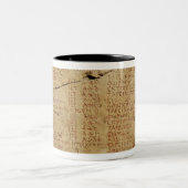 Edict van keizer Diocletian Tweekleurige Koffiemok (Center)