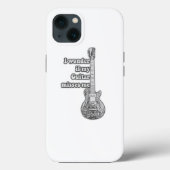 Edief my guitar misses. Black and White Case-Mate iPhone Case (Achterkant)