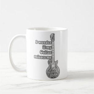 Edief my guitar misses. Black and White Koffiemok