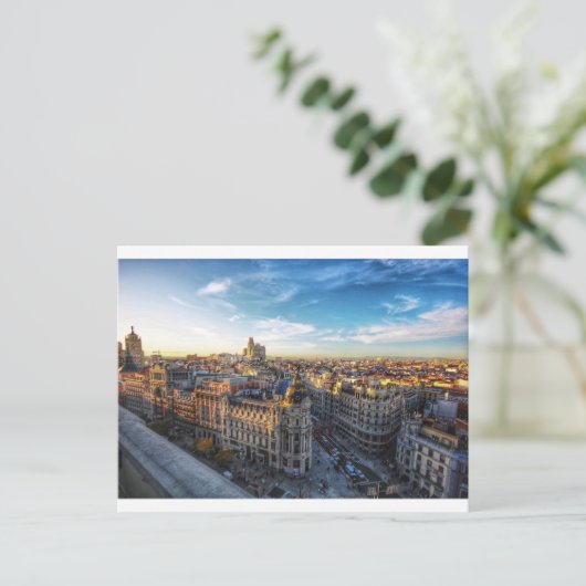 Edificio Metropoli, Gran vía - Madrid, Spain  Feestdagenkaart (Staand voorkant)