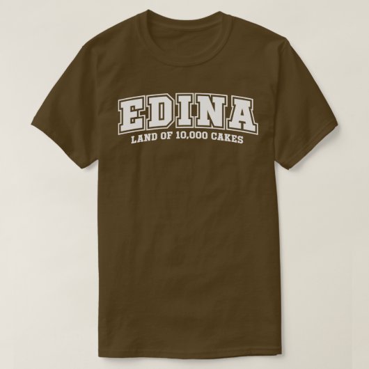 Edina Land van 10000 Cakes T-shirt (Design voorkant)