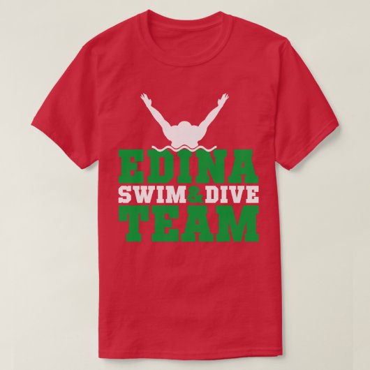 Edina Zwemduikteam 5 T-shirt (Design voorkant)