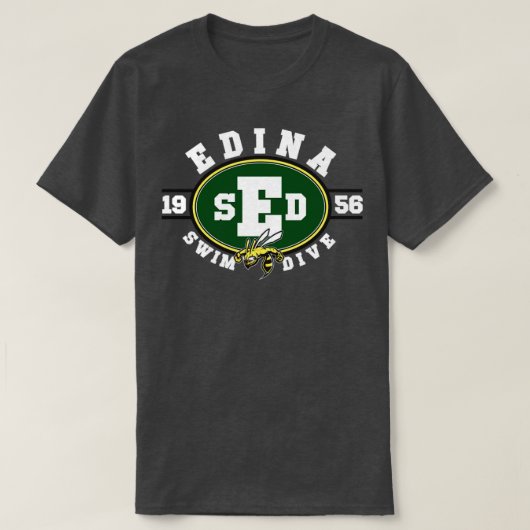 Edina zwemmen duikteam14 t-shirt (Design voorkant)
