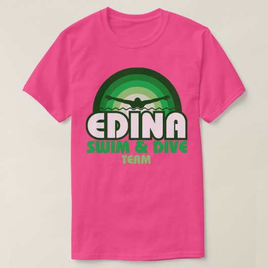 Edina zwemmen duikteam15 t-shirt (Design voorkant)
