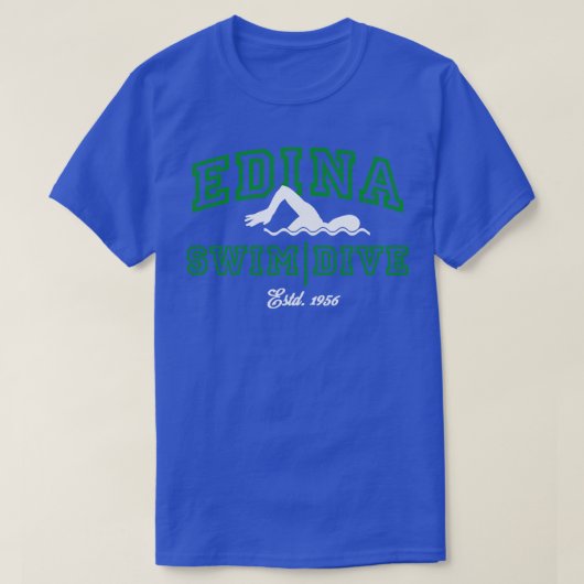 Edina zwemmen duikteam 14 t-shirt (Design voorkant)