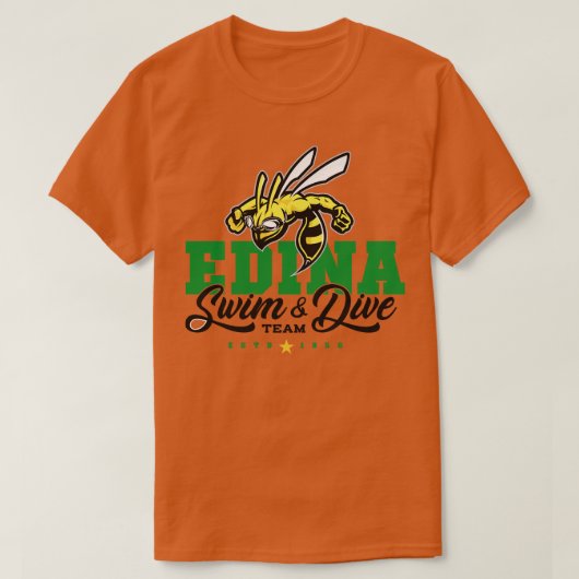 Edina zwemmen duikteam 16 t-shirt (Design voorkant)
