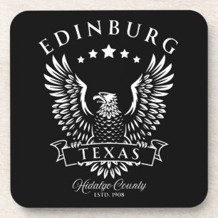 Edinburg Hidalgo County Texas Antieke Adelaar Bier Onderzetter