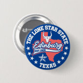 Edinburg, Texas Ronde Button 5,7 Cm (Voorkant /achterkant)