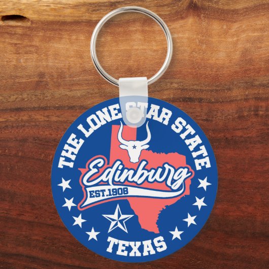 Edinburg, Texas Sleutelhanger (Achterkant)