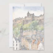 Edinburgh Aquarel Uitnodiging (Achterkant)