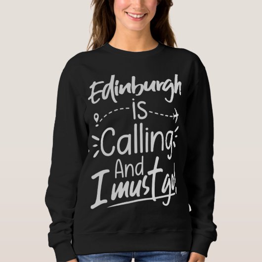Edinburgh belt en ik moet naar Edinburgh Trav Trui (Voorkant)