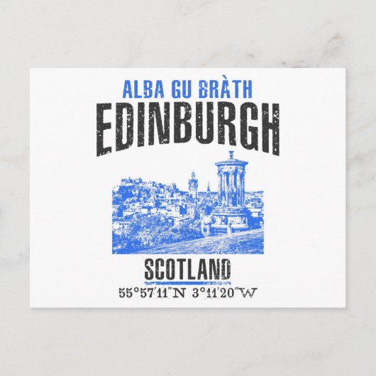 Edinburgh Briefkaart (Voorkant)