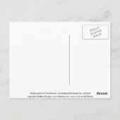 Edinburgh briefkaart (Achterkant)