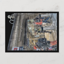 Edinburgh, briefkaart van het Schotse Waverley Sta