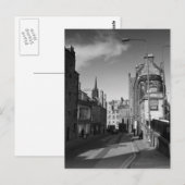 Edinburgh Candlemakers Row Mono Briefkaart (Voorkant / Achterkant)