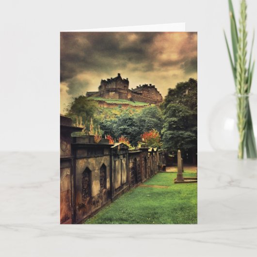 Edinburgh Castle - Antiek stijl Kaart (Voorkant)