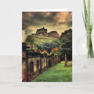 Edinburgh Castle - Antiek stijl Kaart