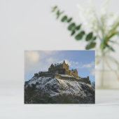 Edinburgh Castle bedekt met sneeuw Briefkaart (Staand voorkant)