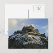 Edinburgh Castle bedekt met sneeuw Briefkaart (Voorkant / Achterkant)