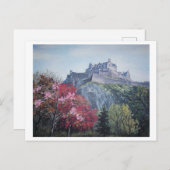 Edinburgh Castle. Edinburgh, het mooie Schotland Feestdagenkaart (Voorkant / Achterkant)