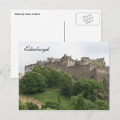 edinburgh castle far briefkaart (Voorkant / Achterkant)