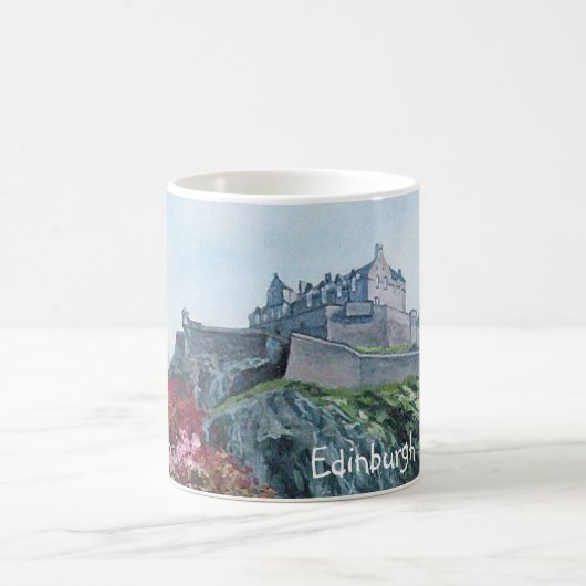 Edinburgh Castle fine art Pola.B.Alex-schilderij Koffiemok (Center)