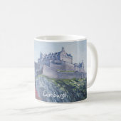 Edinburgh Castle fine art Pola.B.Alex-schilderij Koffiemok (Voorkant rechts)