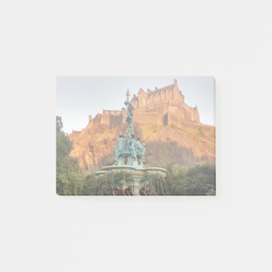 Edinburgh Castle Fountain Princes Street Gardens Post-it® Notes (Voorkant)