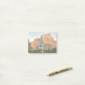 Edinburgh Castle Fountain Princes Street Gardens Post-it® Notes (Op bureau)